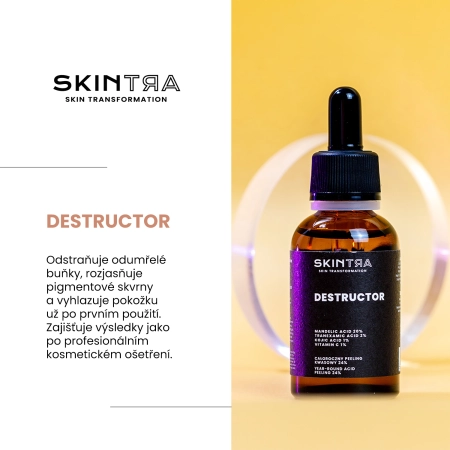 SkinTra - Destructor - Celoroční kyselinový peeling 24 % - 30 ml