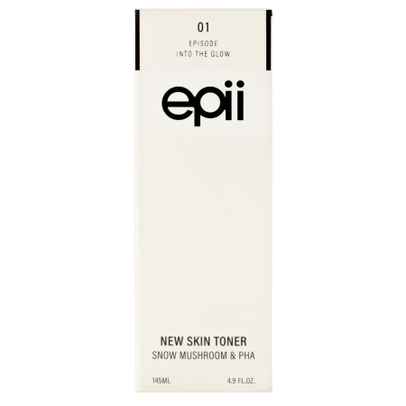 Epii - New Skin Toner Snow Mushroom & PHA - Hydratačně-exfoliační tonikum na obličej - 145 ml