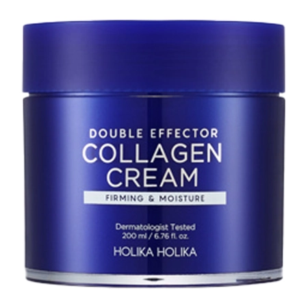 Holika Holika - Double Effector Collagen Cream - Krém proti vráskám s kolagenem a kyselinou hyaluronovou - 200 ml