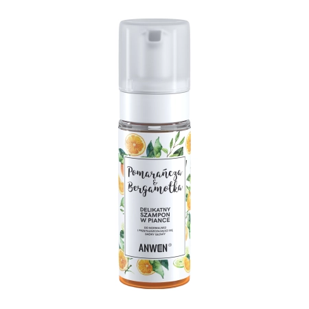 Anwen - Pomeranč a bergamot - Jemný pěnový šampon - 170 ml