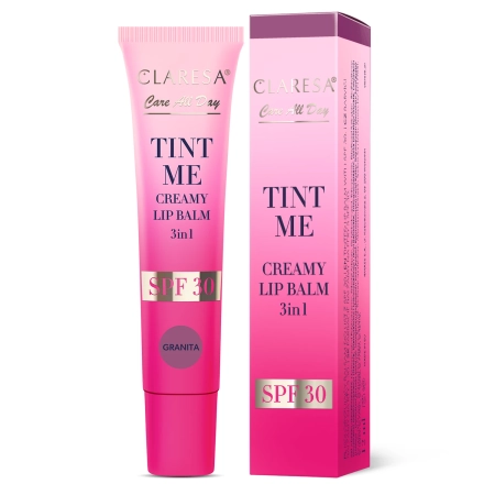 Claresa - Tint Me Creamy Lip Balm 3in1 SPF 30 - Tónovací balzám na rty s SPF 30 - Granita - 12 ml
