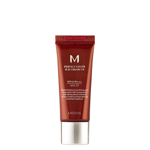 Missha - M Perfect Cover BB Cream SPF42/PA+++ - No.27 Honey Beige - Krycí BB krém s UV filtrem - 20 ml