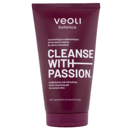 Veoli Botanica - CLEANSE WITH PASSION - Rozjasňující a osvěžující čistící gel na obličej pro normální pleť - 150 ml