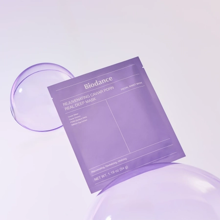 Biodance - Rejuvenating Caviar PDRN Real Deep Mask - Kolagenová pleťová maska s PDRN - 1ks/34g