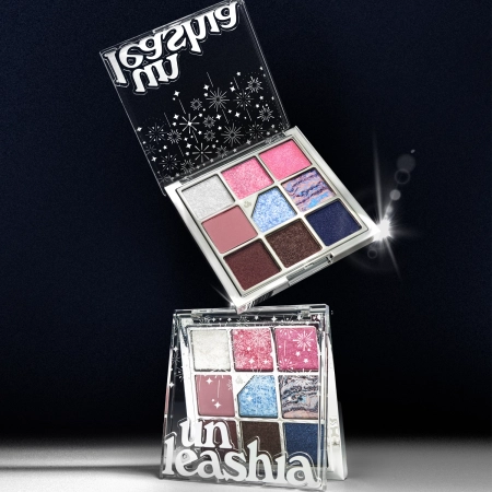 Unleashia - Glitterpedia Eye Palette - Veganská paletka očních stínů - 8 All of Dancing Swan - 6,6 g