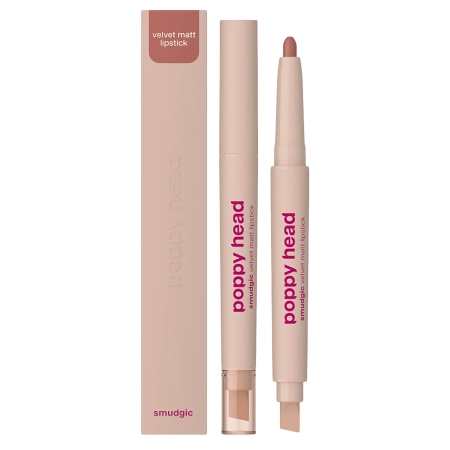 Poppy Head - Smudgic Velvet Matt Lipstick - Matná rtěnka v tužce - 03 Dusky Allure - 0,85 g