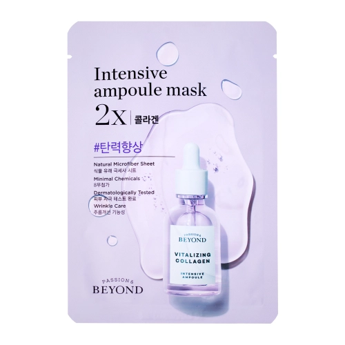 BEYOND - Intensive Ampoule Mask 2X - Collagen - Zpevňující pleťová maska v plátýnku - 1ks/25ml