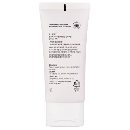 COSRX - Aloe 54.2 Aqua Tone-Up Sunscreen SPF50+/PA++++ - Hydratační SPF krém - 50 ml