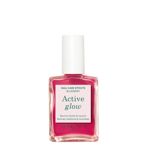 Manucurist - Active - Active Glow - Pečující lak 2v1 - Blueberry - 15 ml