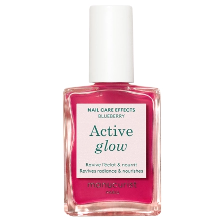 Manucurist - Active - Active Glow - Pečující lak 2v1 - Blueberry - 15 ml