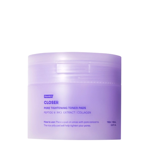 Frankly - Closer Toner Pads - Pleťové tamponky pro redukci viditelnosti pórů - 70 ks / 105 ml