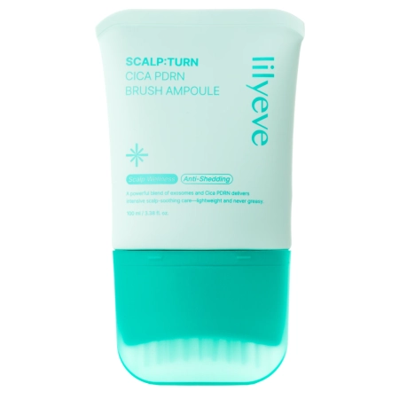 lilyeve - Scalp:Turn Cica PDRN Brush Ampoule - Ampulka proti lupům na pokožku hlavy - 100 ml