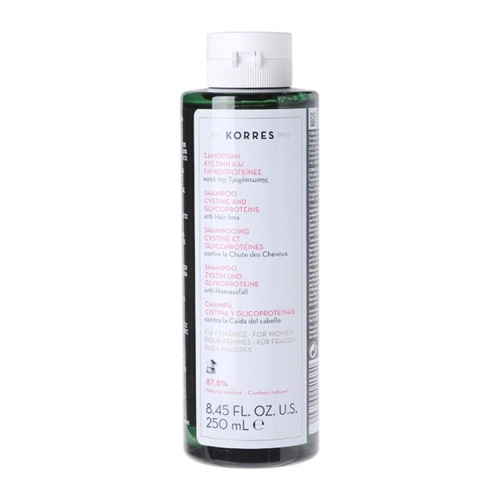 Korres - Shampoo Cystine And Glycoproteins - Šampon proti vypadávání vlasů pro ženy - 250 ml