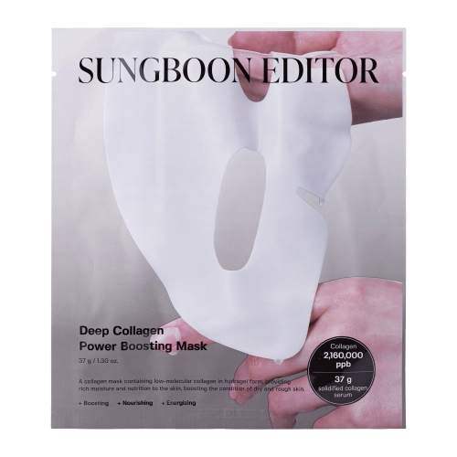 Sungboon Editor - Deep Collagen Power Boosting Mask - Liftingová hydrogelová maska na obličej - 1ks/37g