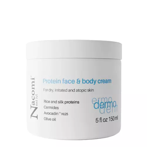 Nacomi - Dermo - Protein Face & Body Cream - Krém na obličej a tělo s proteiny pro atopickou, suchou a podrážděnou pokožku - 150 ml