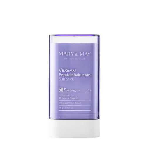 Mary&May - Vegan Peptide Bakuchiol Sun Stick SPF50+/PA++++ - SPF krém v tyčince - 18 g