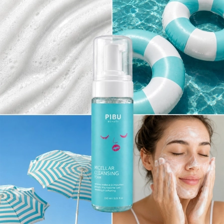 PIBU Beauty - Micellar Cleansing Foam - Čistící pěna na obličej s probiotiky - 150 ml
