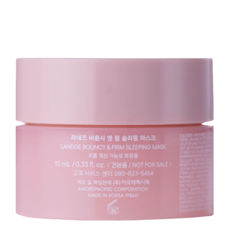 Laneige - Bouncy & Firm Sleeping Mask Mini - Zpevňující noční maska - 10 ml