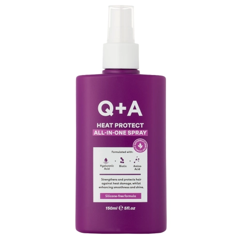 Q+A - Heat Protect All-In-One Spray - Stylingový sprej s tepelnou ochranou - 150 ml