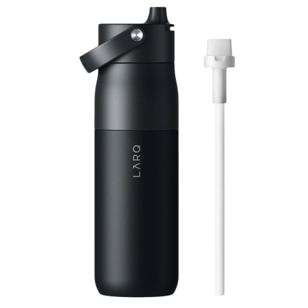 LARQ - Bottle Swig Top - Termická lahev se slámkou - Obsidian Black - Objem: 680 ml