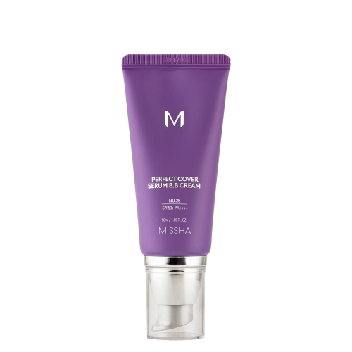 Missha - M Perfect Cover Serum BB Cream SPF50+/PA++++ - Krycí BB sérum - No.25 Warm Beige - 50 ml