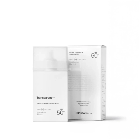 Transparent Lab - Ultra Fluid Cica Sunscreen - Hybridní krém SPF50+ - 100 ml
