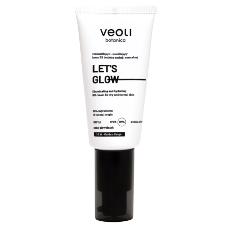 Veoli Botanica - Let's Glow - Rozjasňující-Hydratační lehký BB krém - 3.0W Golden Beige - 30 ml