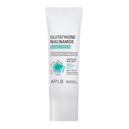 APLB - Glutathione Niacinamide Sunscreen SPF50+ PA++++ - Rozjasňující krém na obličej s SPF - 40 ml