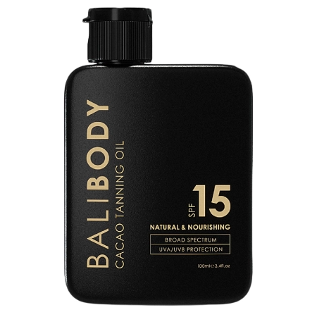 Bali Body - Cacao Tanning Oil SPF15 - Opalovací olej s kakaem - 100 ml