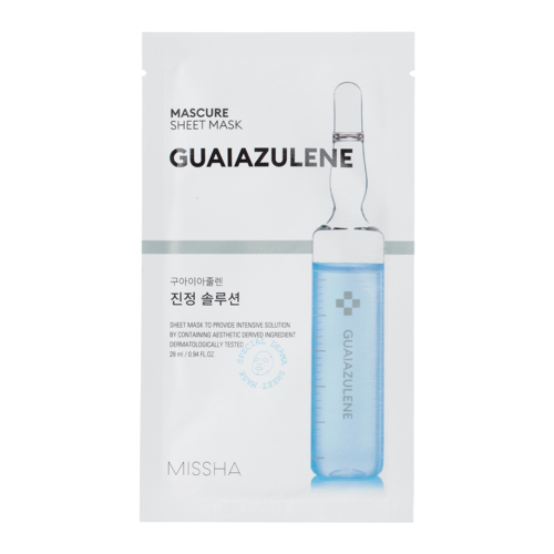 Missha - Mascure Guaiazulene Sheet Mask - Zklidňující plátýnková maska - 28 ml