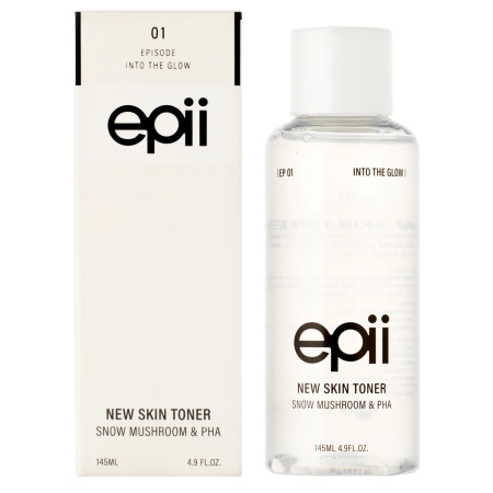Epii - New Skin Toner Snow Mushroom & PHA - Hydratačně-exfoliační tonikum na obličej - 145 ml