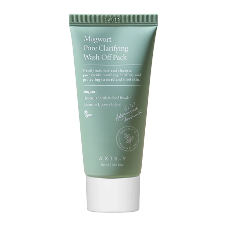 Axis-y - Mugwort Pore Clarifying Wash Off Pack - Čisticí pleťová maska s pelyňkem - 50 ml