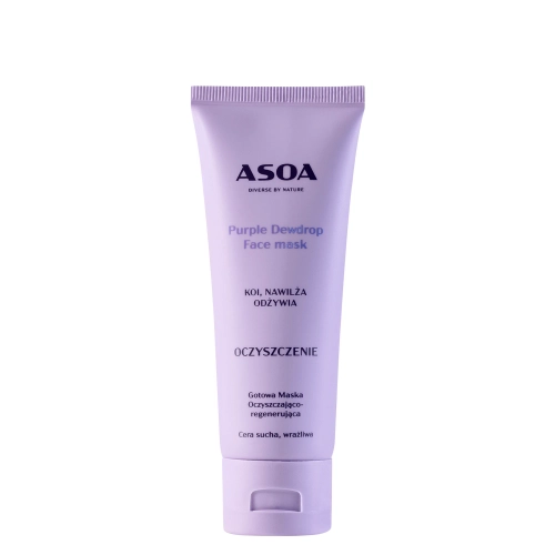 Asoa - Maska na obličej - Purple Dewdrop - 75 ml