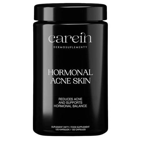 Carein - Hormonal Acne Skin - Dermosuplement - Redukce akné a podpora hormonální rovnováhy - 120 kapslí