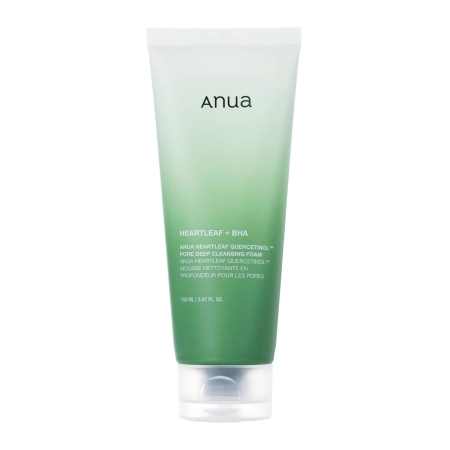 Anua - Heartleaf Quercetinol Pore Deep Cleansing Foam - Hloubkově čisticí pěna na obličej - 150 ml