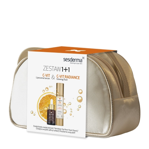 sesderma - C-VIT Set - Sada produktů v kosmetické taštičce - Sérum 30ml + Krém 50ml