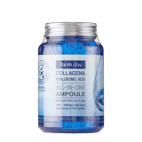 Farmstay - Collagen & Hyaluronic Acid All-In-One Ampoule - Hydratační ampule s kolagenem a kyselinou hyaluronovou - 250 ml