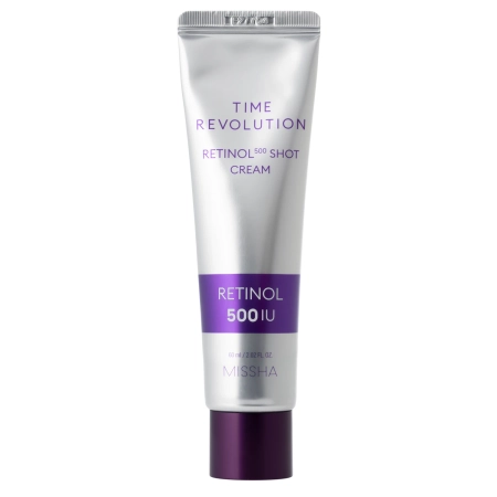Missha - Time Revolution Retinol 500 Shot Cream - Zpevňující krém na obličej s retinolem - 60 ml
