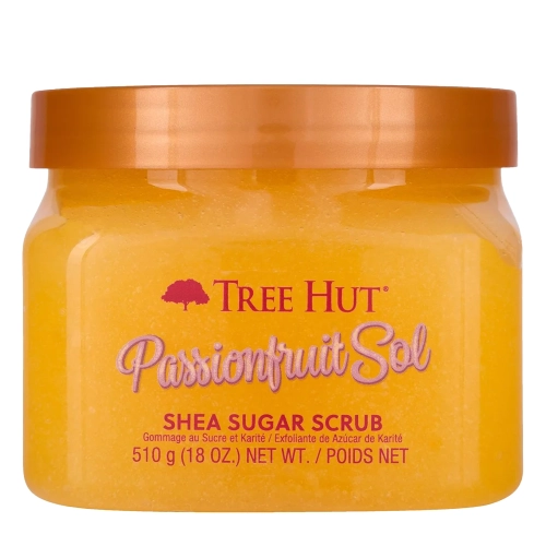 Tree Hut - Shea Sugar Scrub Passionfruit Sol - Cukrový tělový peeling Maracuja - 510 g