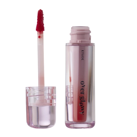Etude House - Over Glowy Tint - Lesklý tint na rty - 03 Ddori Apple Red - 3 g