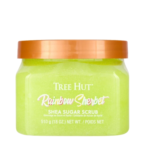 Tree Hut - Shea Sugar Scrub Rainbow Sherbet - Cukrový tělový peeling duhový sorbet - 510 g