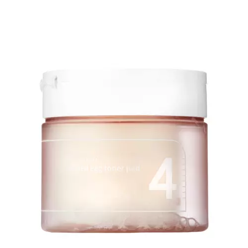 Numbuzin - No.4 - Pore Zero Peeled Egg Toner Pad - Čisticí a tonizační pleťové tampony - 70 ks / 190 ml