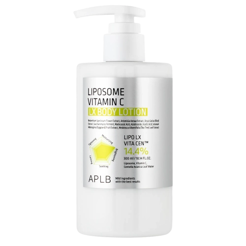 APLB - Liposome Vitamin C LX Tělové mléko - Rozjasňující tělové mléko s liposomálním vitaminem C - 300 ml