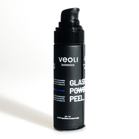 Veoli Botanica - Glass Skin Power Peel - Hydratační a rozjasňující gelový peeling na obličej - 30 ml