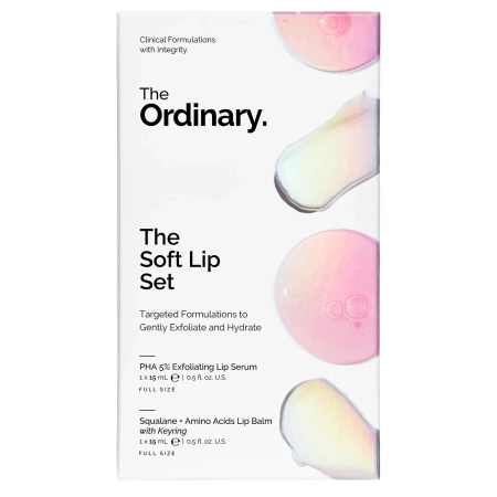The Ordinary - The Soft Lips Set - Sada pro péči o rty - Sérum 15 ml + Balzám 15 ml