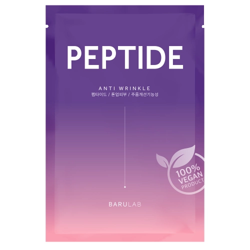 Barulab - The Clean Vegan Peptide Mask - Plátýnková maska proti vráskám - 1ks/23g
