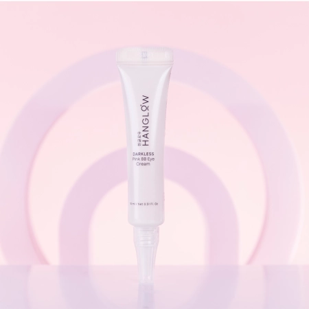 HanGlow - Darkless - Pink BB Eye Cream - Krém-Korektor pod oči - 15 ml