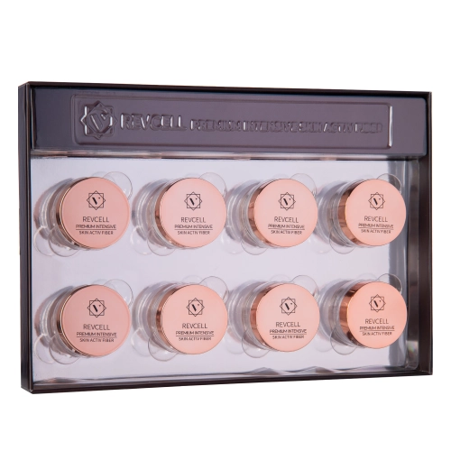 REVCELL - Premium Intensive Skin Activ Fiber Set - Zpevňující a hydratační sada na obličej - Vlákna - 8ks