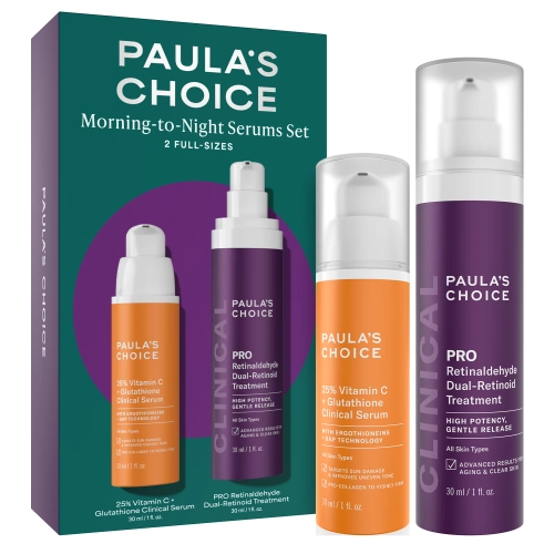Paula's Choice - Morning to Night Serum Set - Sada pro péči o pleť ráno-večer