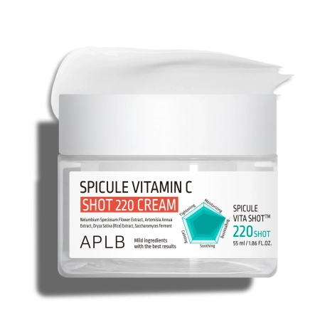 APLB - Spicule Vitamin C Shot 220 Cream - Krém s vitamínem C s mikrojehličkami - 55 ml